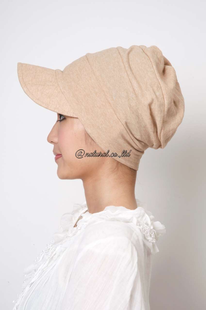 医療用帽子つば付きオーガニックコットン