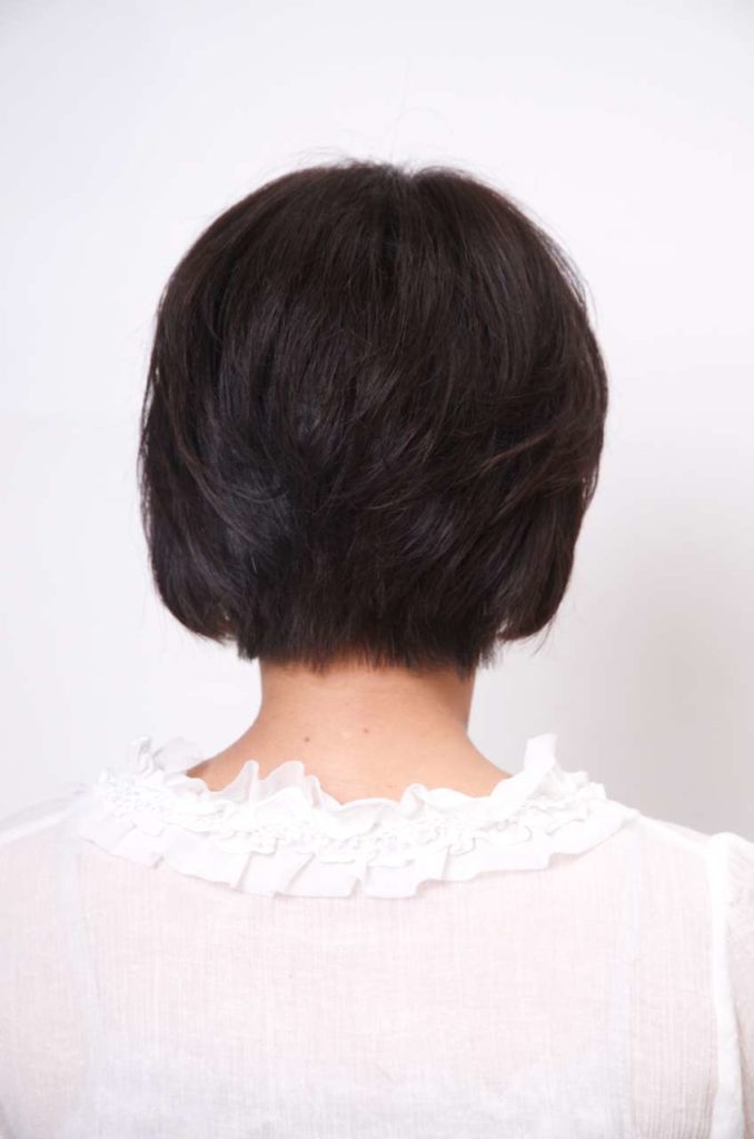 セミオーダーヘアピースTP10装着後