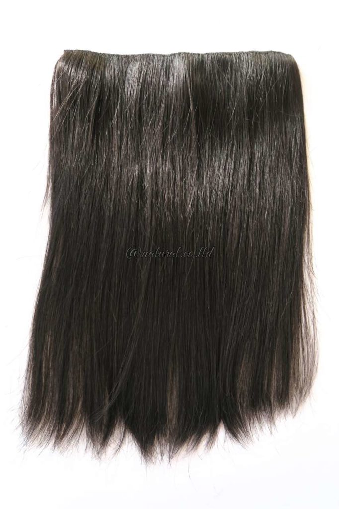 襟足につけるエクステ　ロングヘア