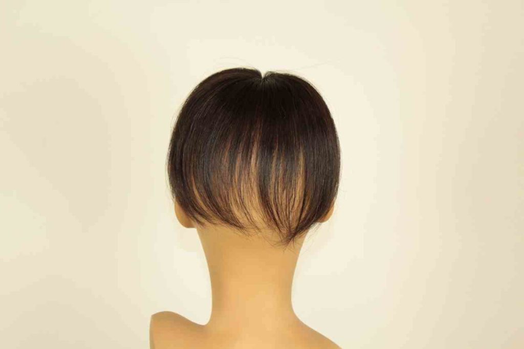 TP10 人毛ヘアピース分け目用