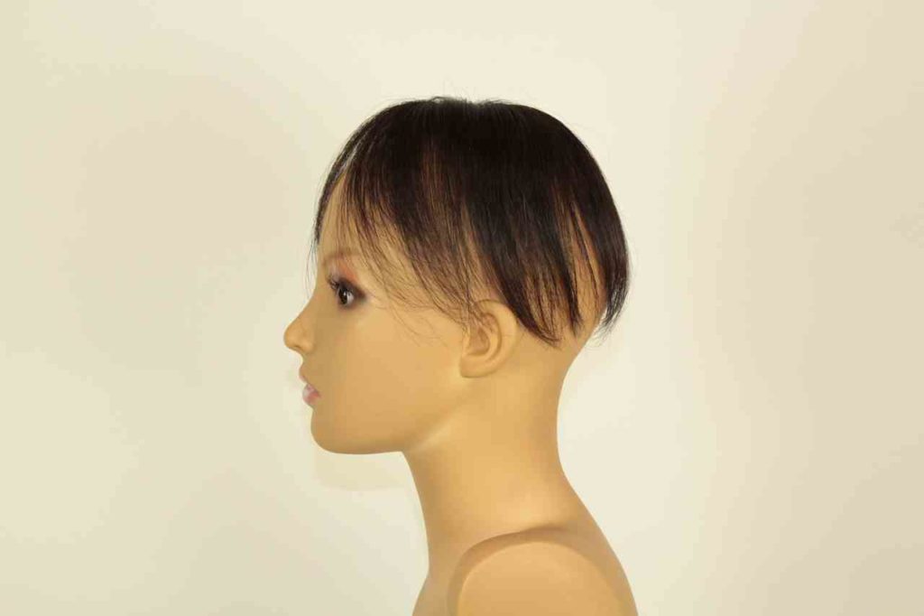 TP10 人毛ヘアピース分け目用